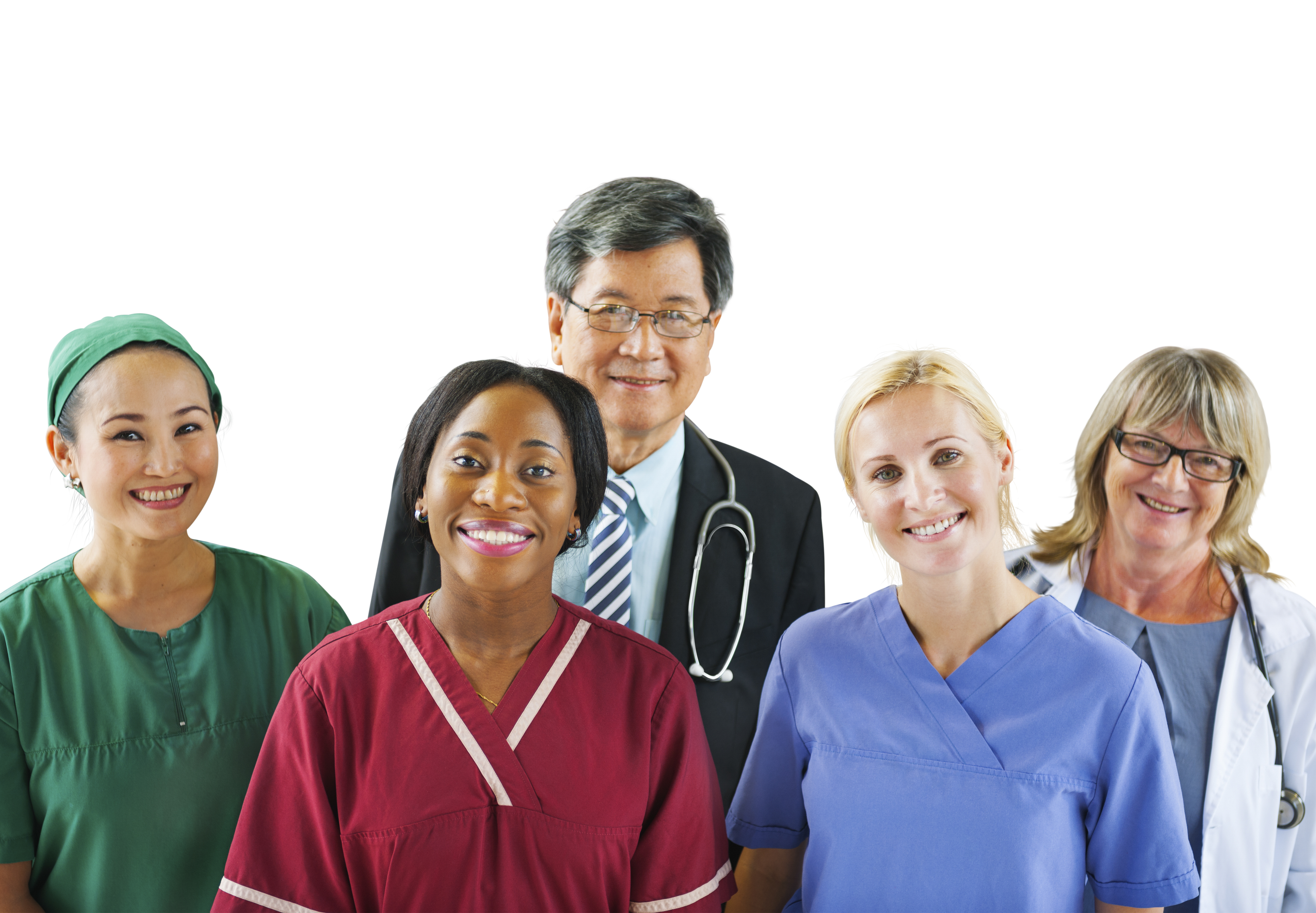 Diverse healthcare team